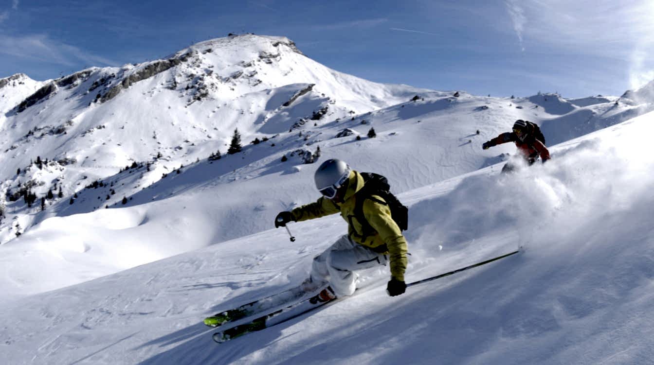 Usta kayakçılar Erciyes’e